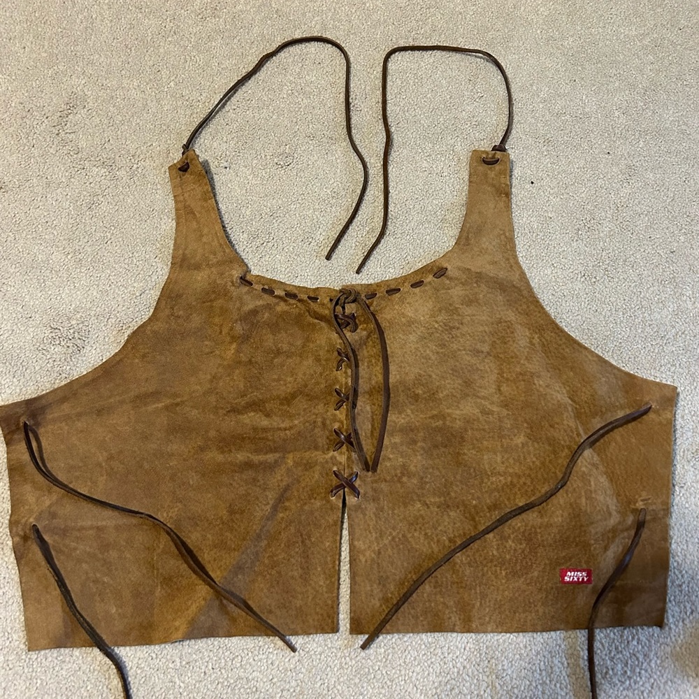 Miss Sixty suede leather halter